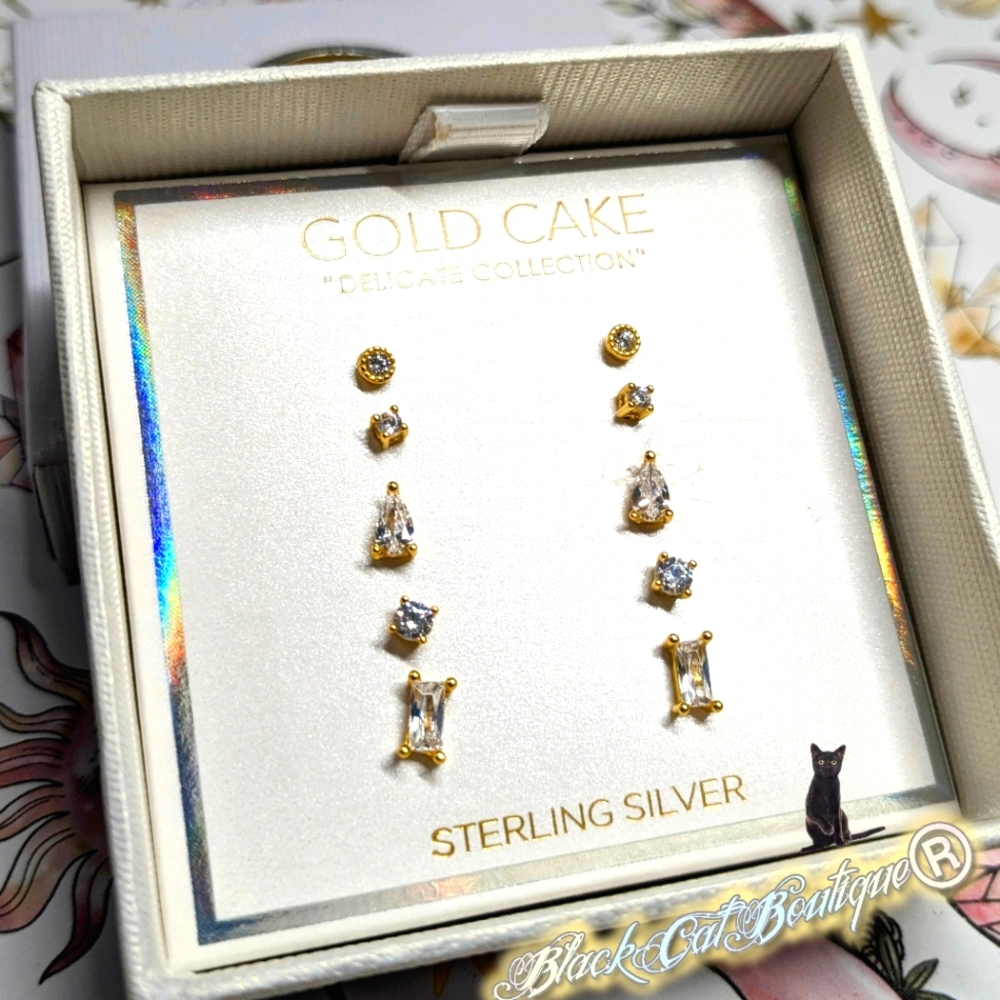 Gold Cake Shop Earrings